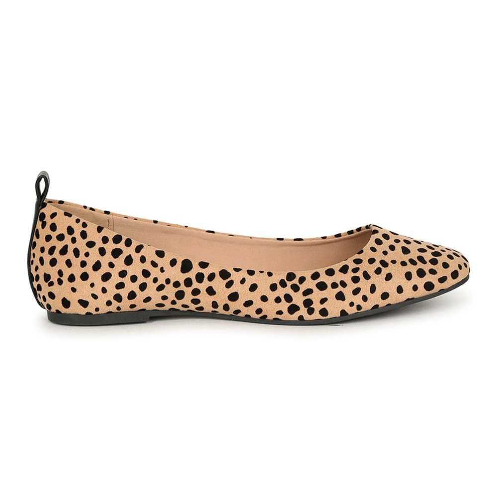 Leoapord Square Toe Ballerina FLats Size 6 (Last Pair Sale) - Picture 4 of 6